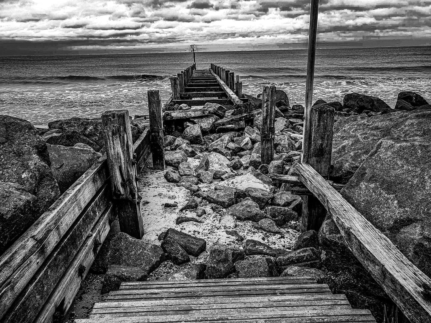 Rocky path to the sea
