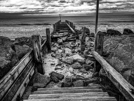 Rocky path to the sea
