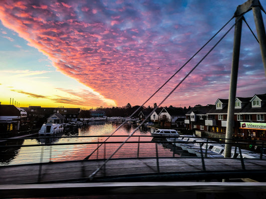Sunset on Wroxham Broads